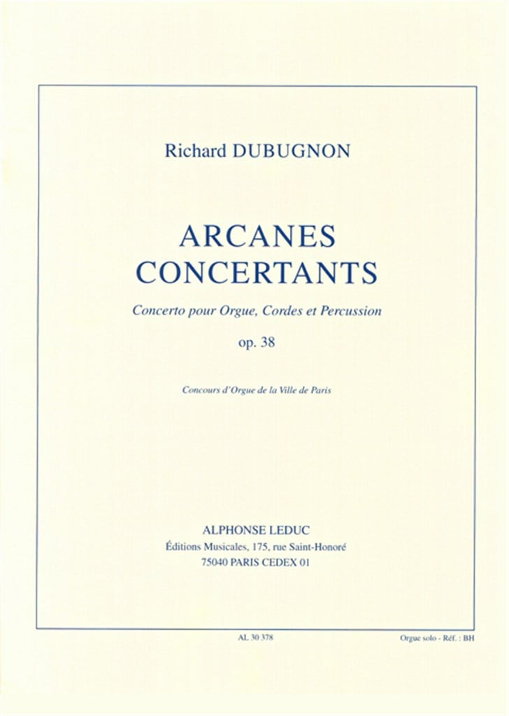 Arcanes Concertants Op38